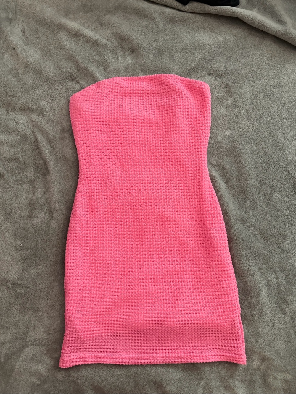 SHEIN Pink Strapless Bodycon Dress